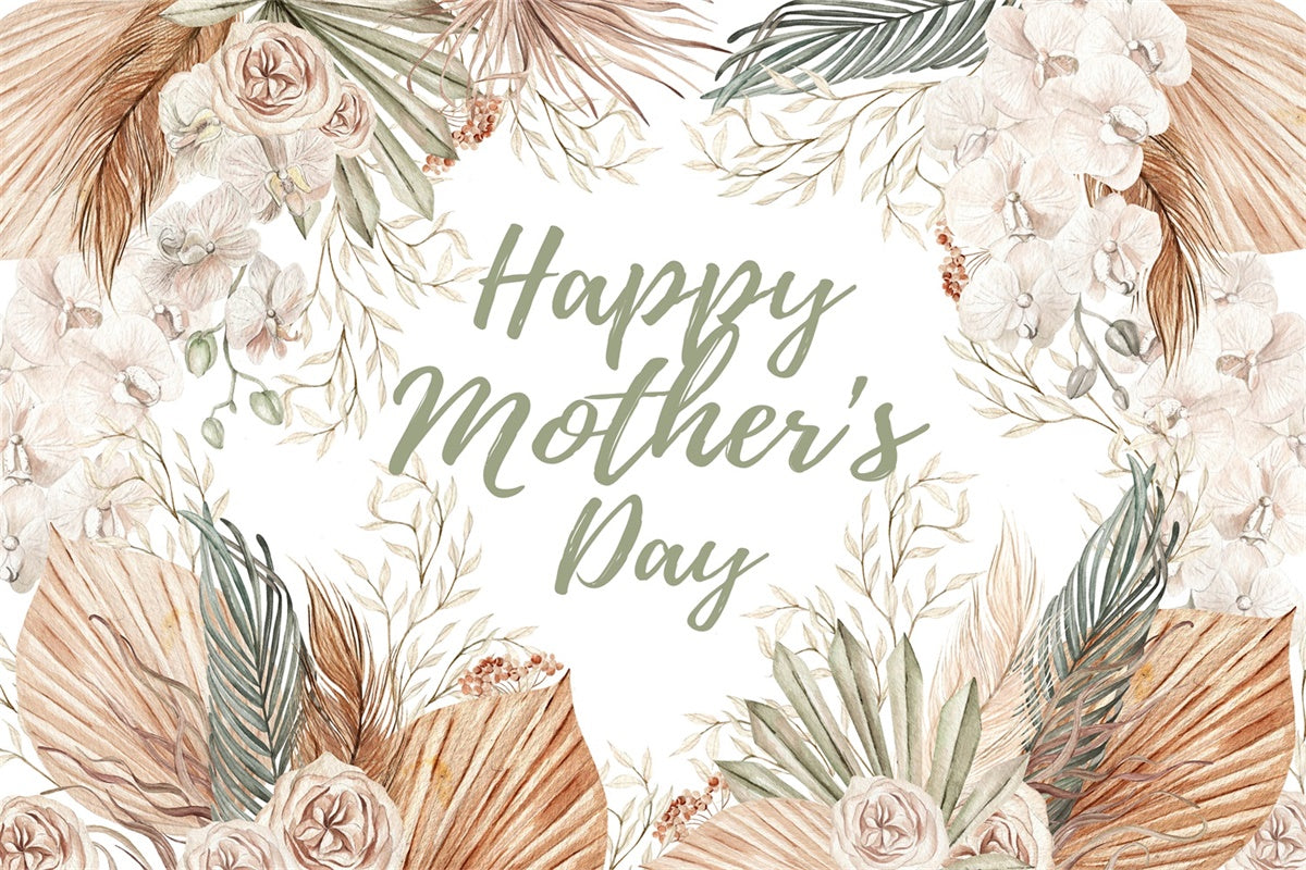 Backdrops For Mother's Day Boho Chic Floral Personalized Backdrop UK CJJ3-168