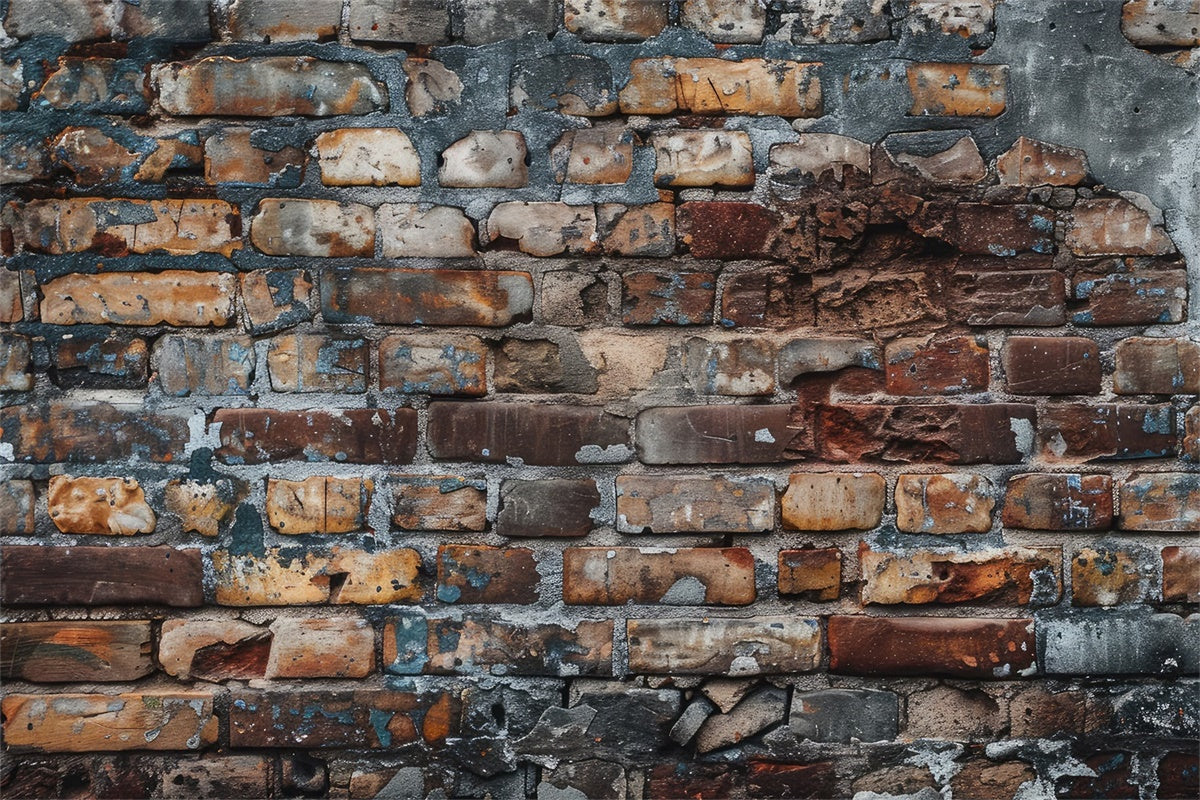 Brick Backdrops Aged Rustic Distressed Brick Backdrop UK CJJ3-36