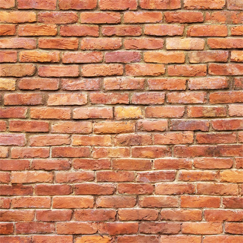 Brick Photo Backdrop Lively Tangerine Brick Backdrop UK CJJ3-4
