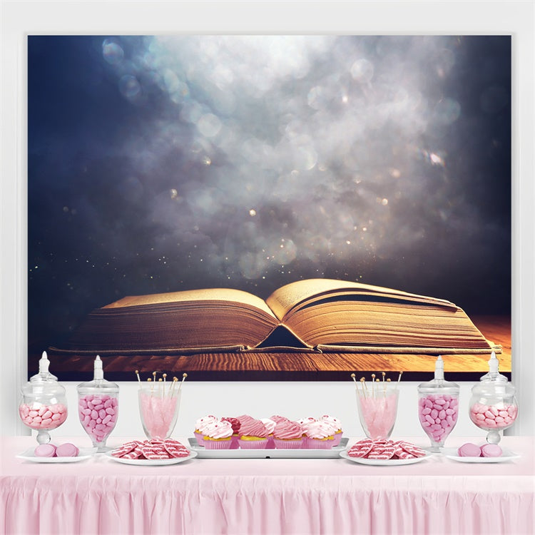 World Book Day Backdrop Mystical Book Glow Backdrop UK CJJ3-50