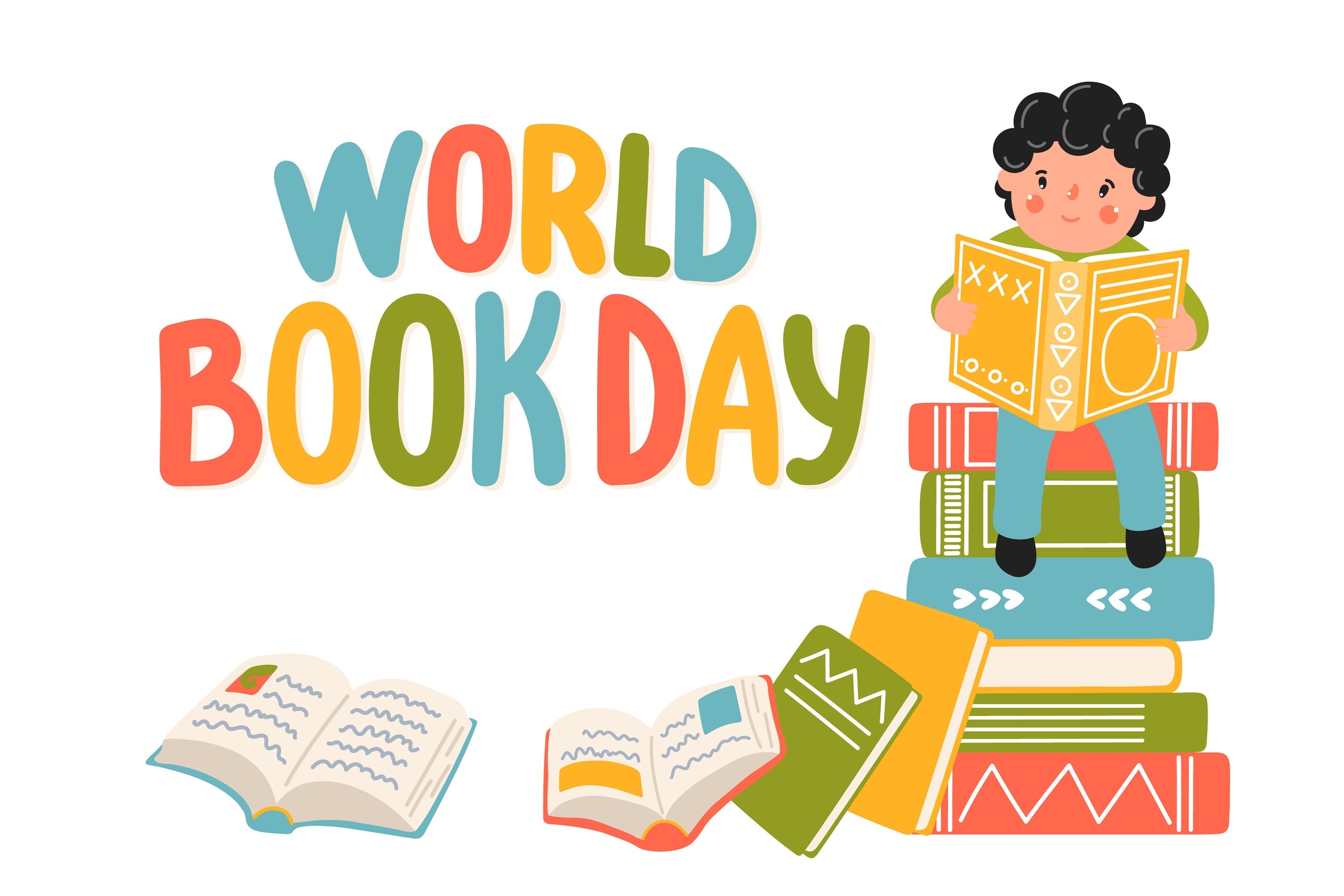 World Book Day Backdrop Childhood Reading Journey Backdrop UK CJJ3-72