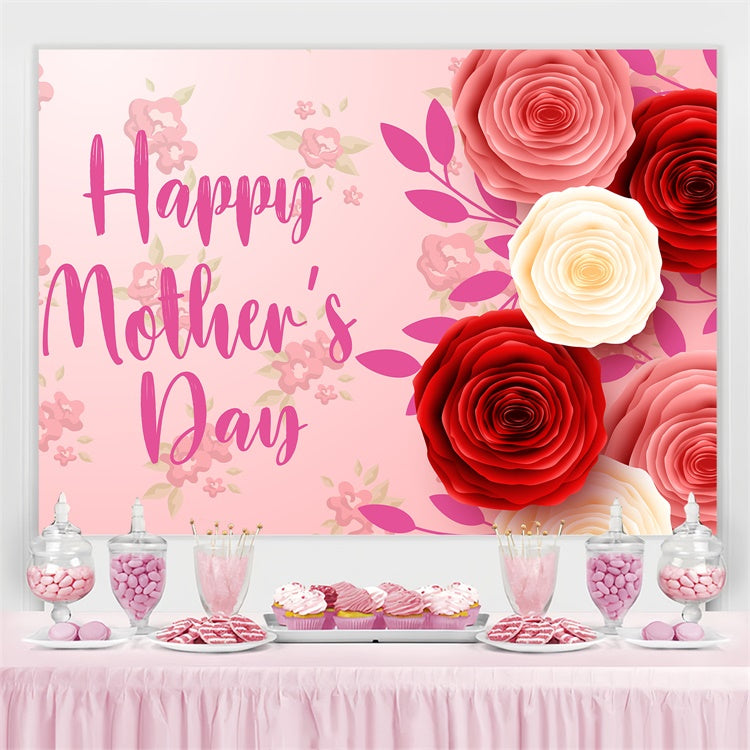 Mother's Day Backdrop Ideas Luxury Rose Celebration Custom Backdrop UK CJJ3-97