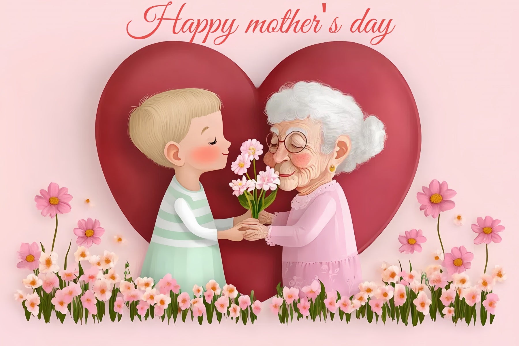 Backdrops For Mother's Day Love Sweet Gift Customized Backdrop UK CSH-145