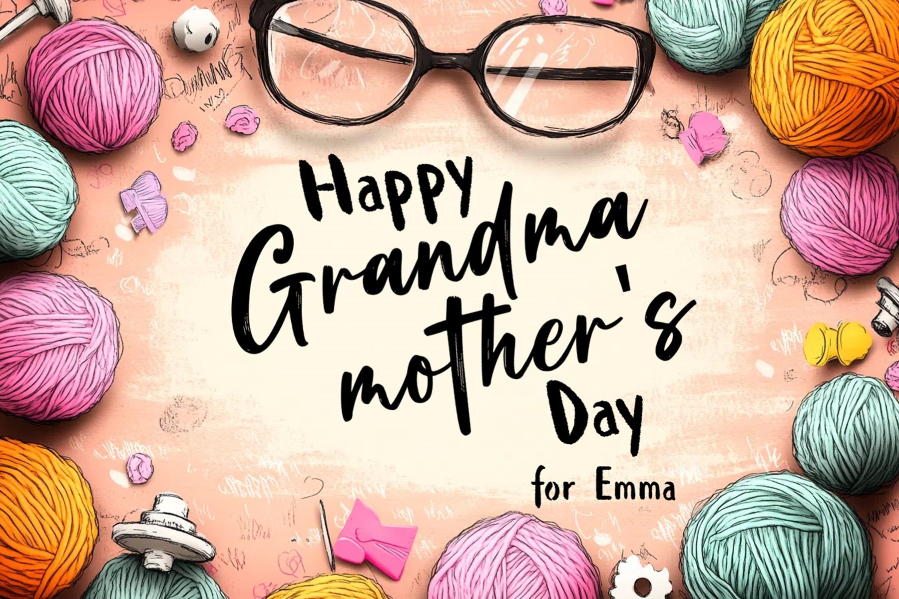Backdrop Mothers Day Threads Love Customized Backdrop UK CSH3-153