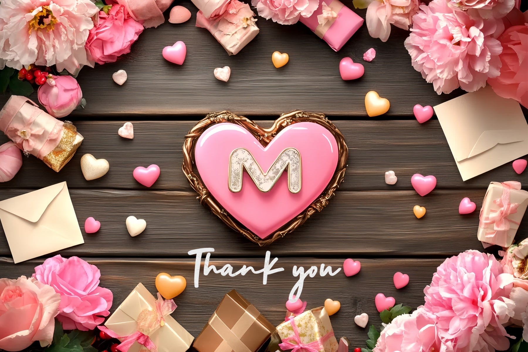 Mothers Day Photo Backdrop Love Flowers Celebration Custom Backdrop UK CSH3-164