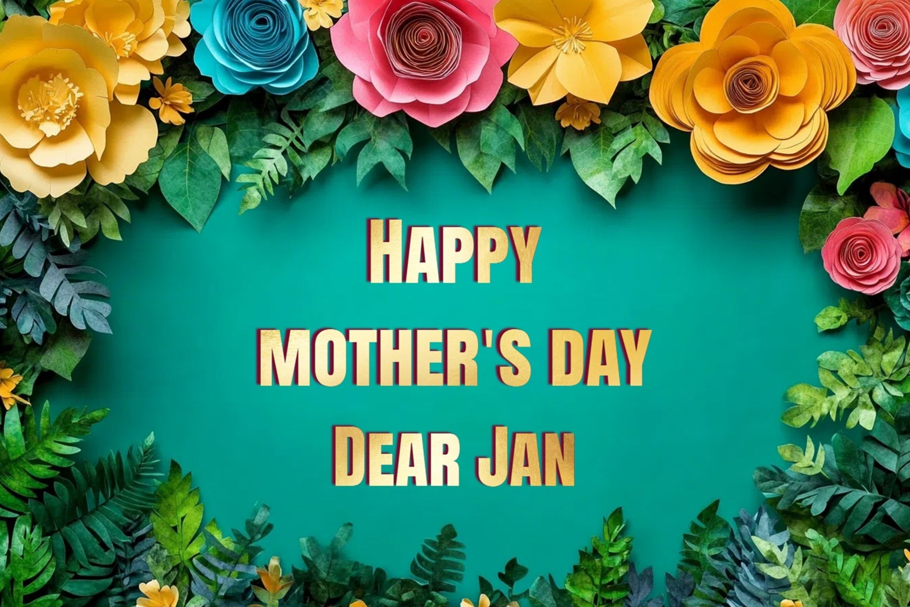 Mothers Day Backdrops Tropical Flower Custom Backdrop UK CSH3-168