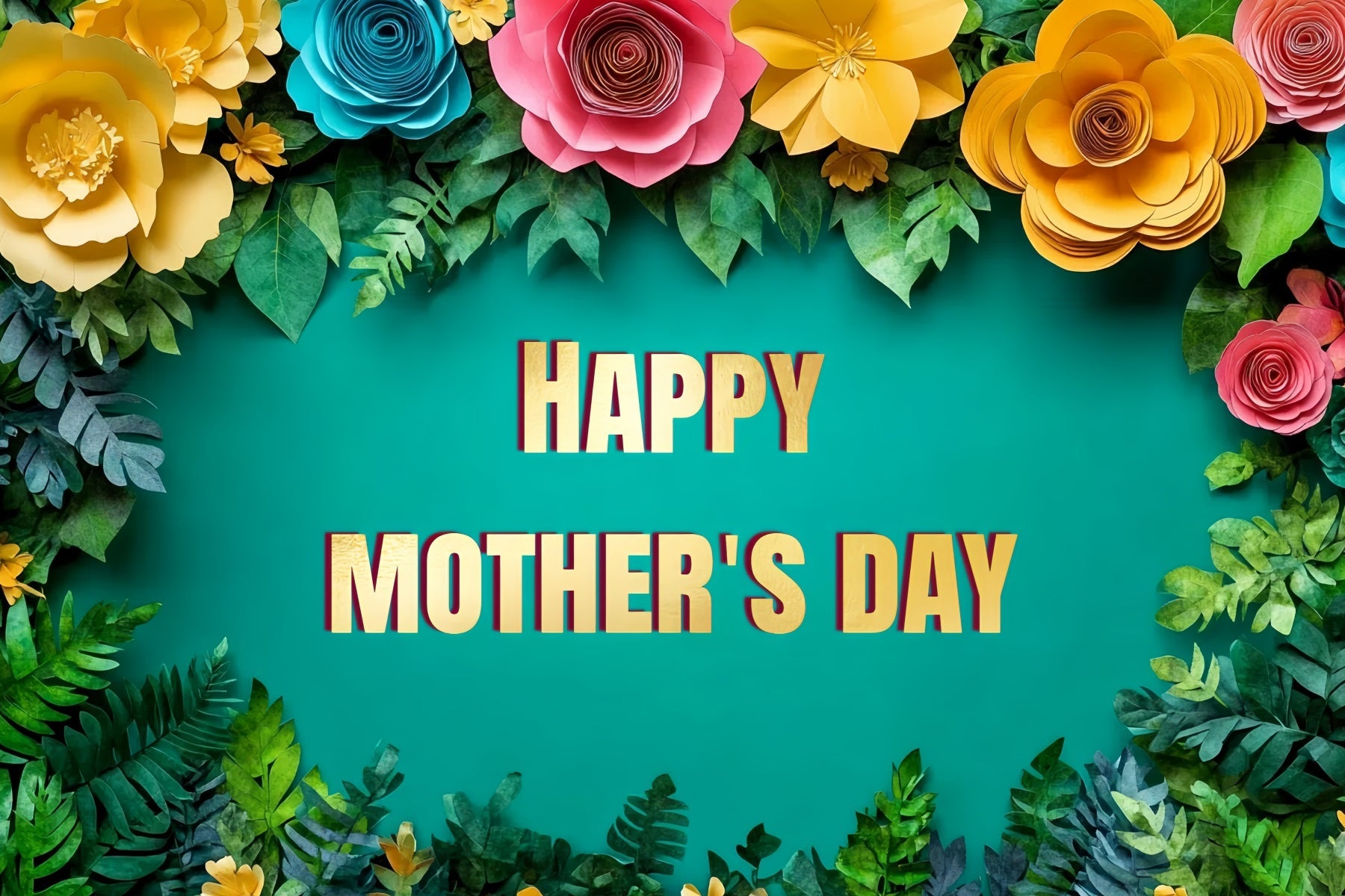 Mothers Day Backdrops Tropical Flower Custom Backdrop UK CSH3-168