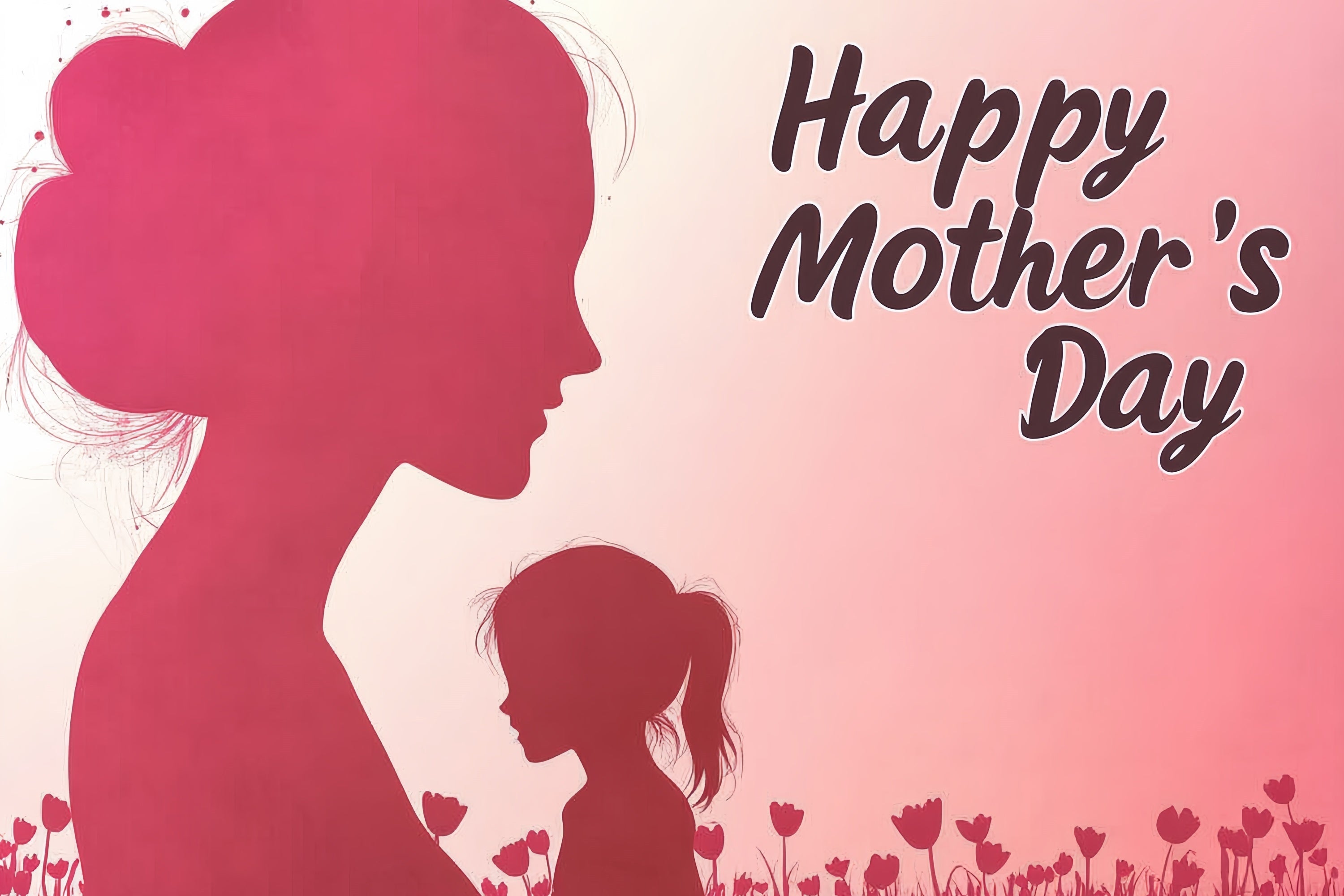 Mother's Day Backdrops Loving Moments Silhouette Custom Backdrop UK CSH3-193