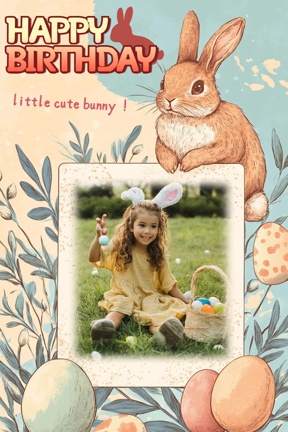 Easter Egg Backdrop Egg Hunt Wonderland Personalized Backdrop UK CSH3-221