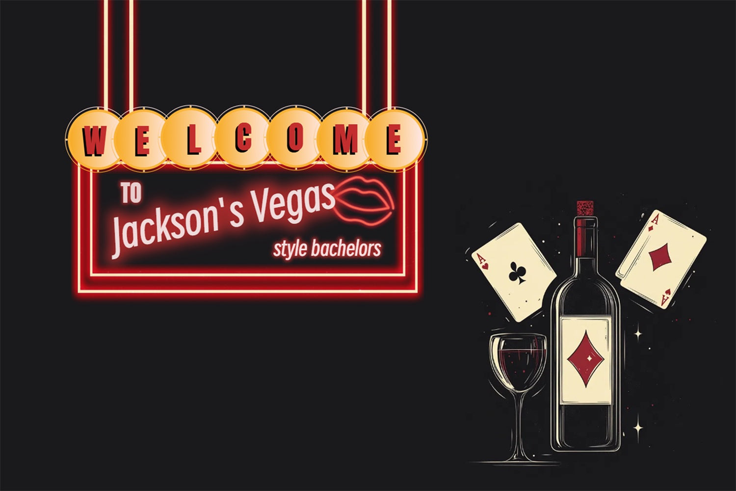 Wedding Backdrop Design Vegas Bachelor Bash Personalized Backdrop UK CSH3-307