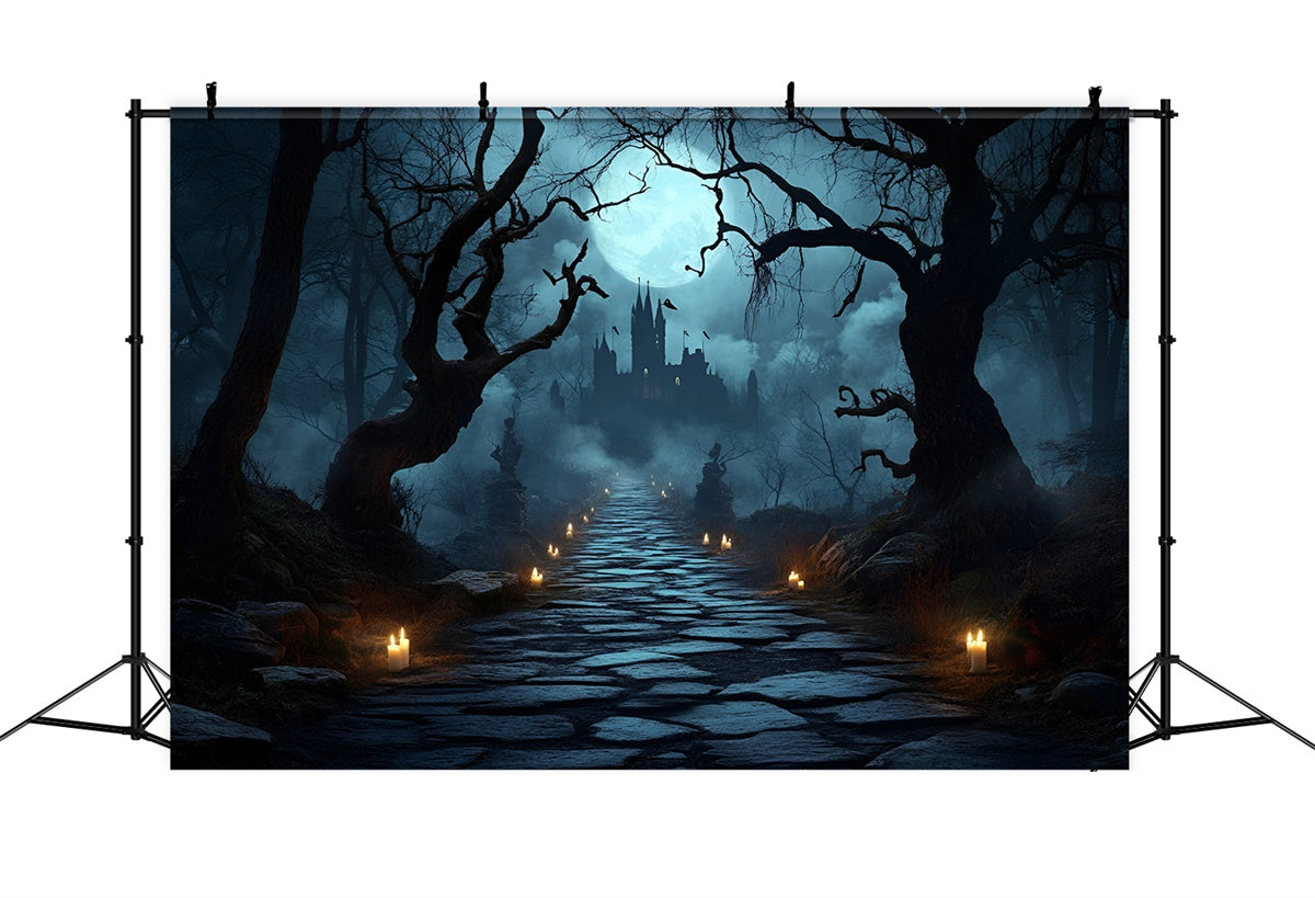 Halloween Photo Backdrop Horror Forest Walk Backdrop UK CSH4-100