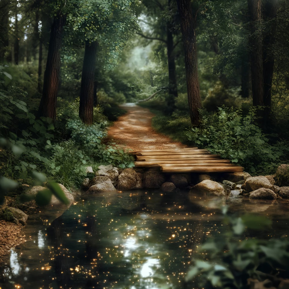 Woodland Photo Backdrop Enchanted Woodland Pond Backdrop UK CSH4-114