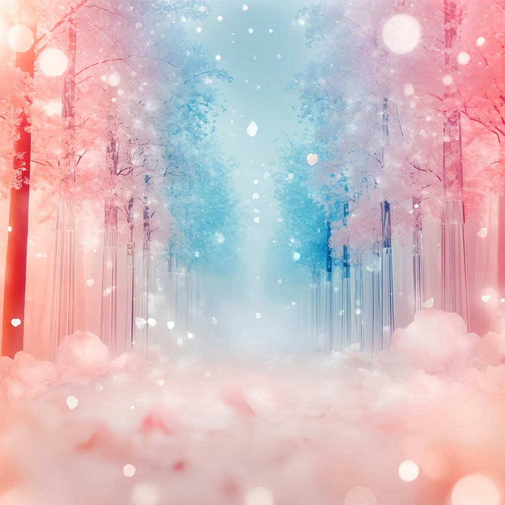 Fantasy Forest Backdrop Dreamy Pathway Falling Petals Backdrop UK CSH4-118