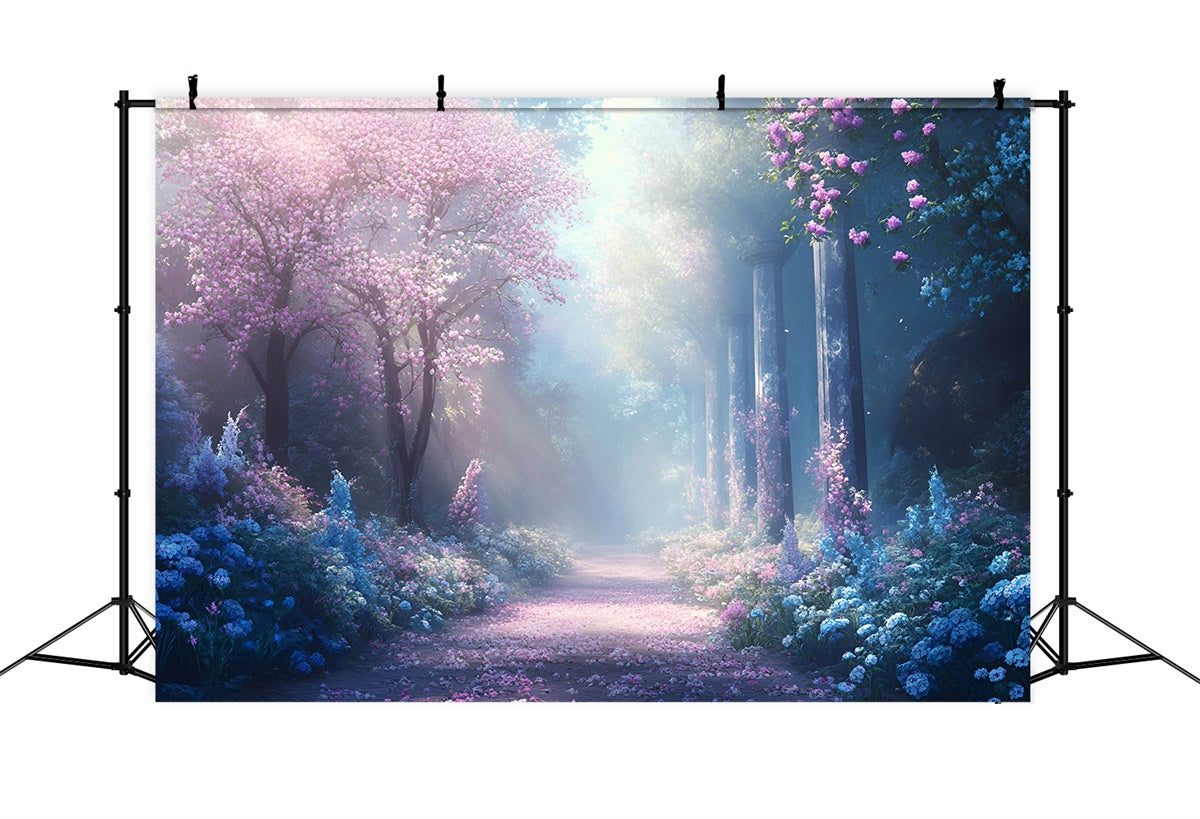 Forest Backdrop Romantic Trail Elegant Floral Backdrop UK CSH4-119