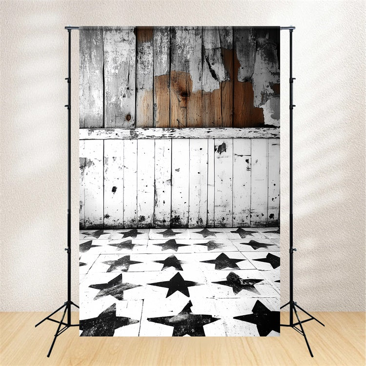 Backdrop For Portraits Star Floor Weathered Wood Backdrop UK CSH4-174