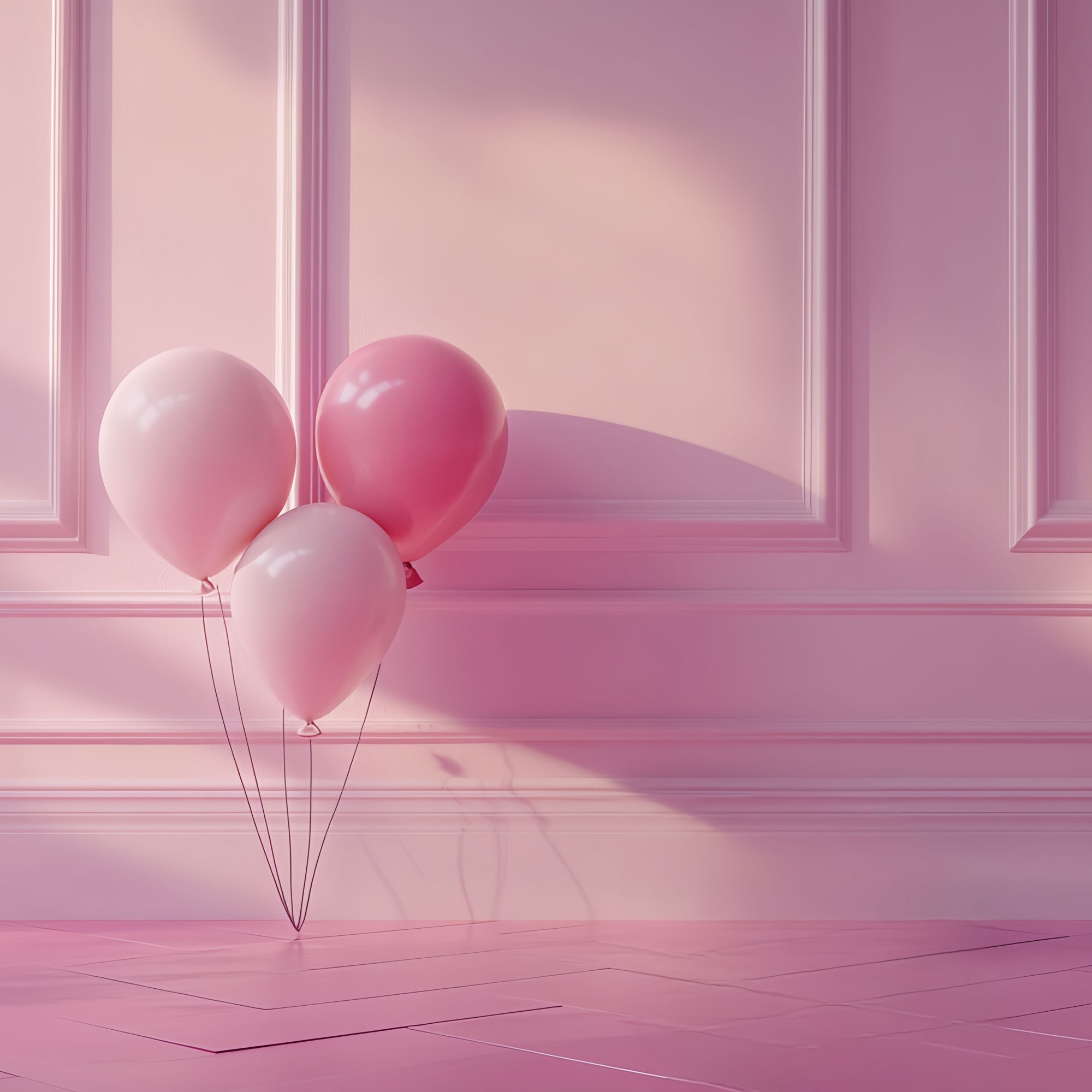 Pink Photo Backdrop Elegant Pink Wall Balloons Backdrop UK CSH4-178