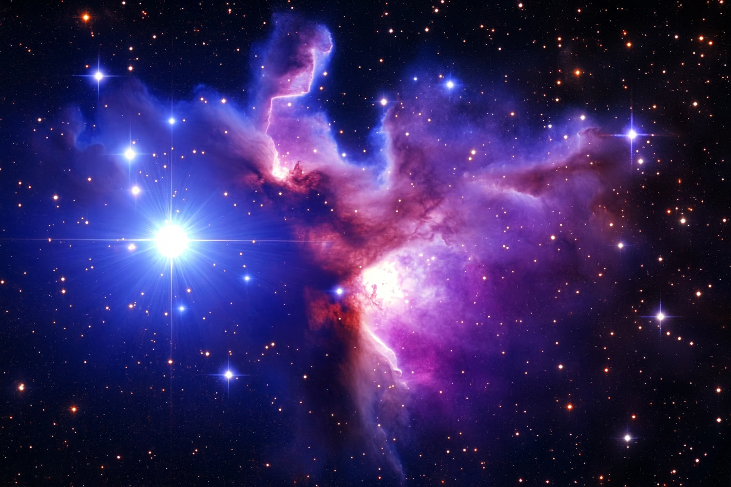 Portrait Backdrops Vibrant Starry Cosmos Dream Backdrop UK CSH4-180