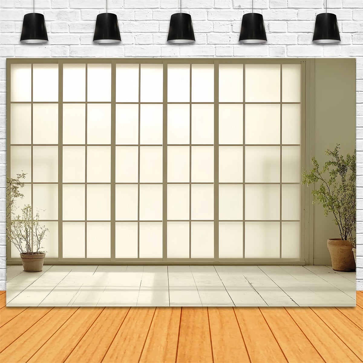 Backdrop For Portraits Minimal Japanese Grid Wall Backdrop UK CSH4-181