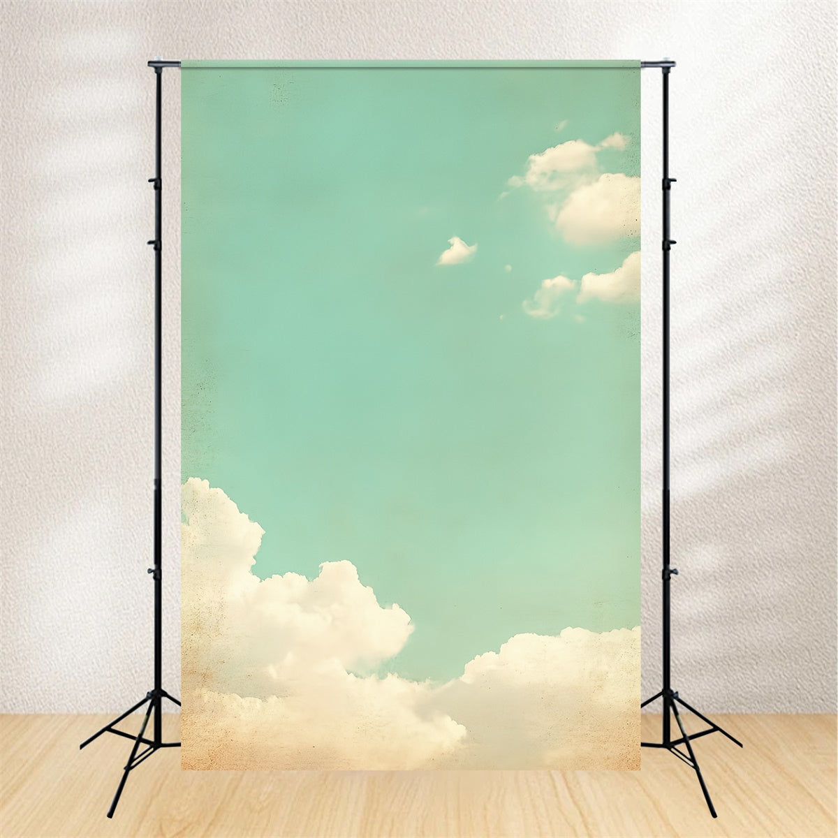 Backdrops For Portraits Retro Sky Puffy Clouds Backdrop UK CSH4-188