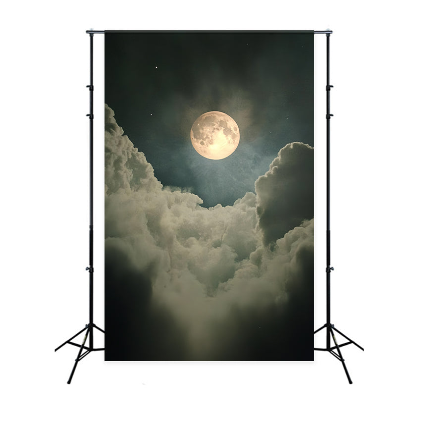 Backdrops For Portraits Moody Moonlit Clouds Backdrop UK CSH4-192