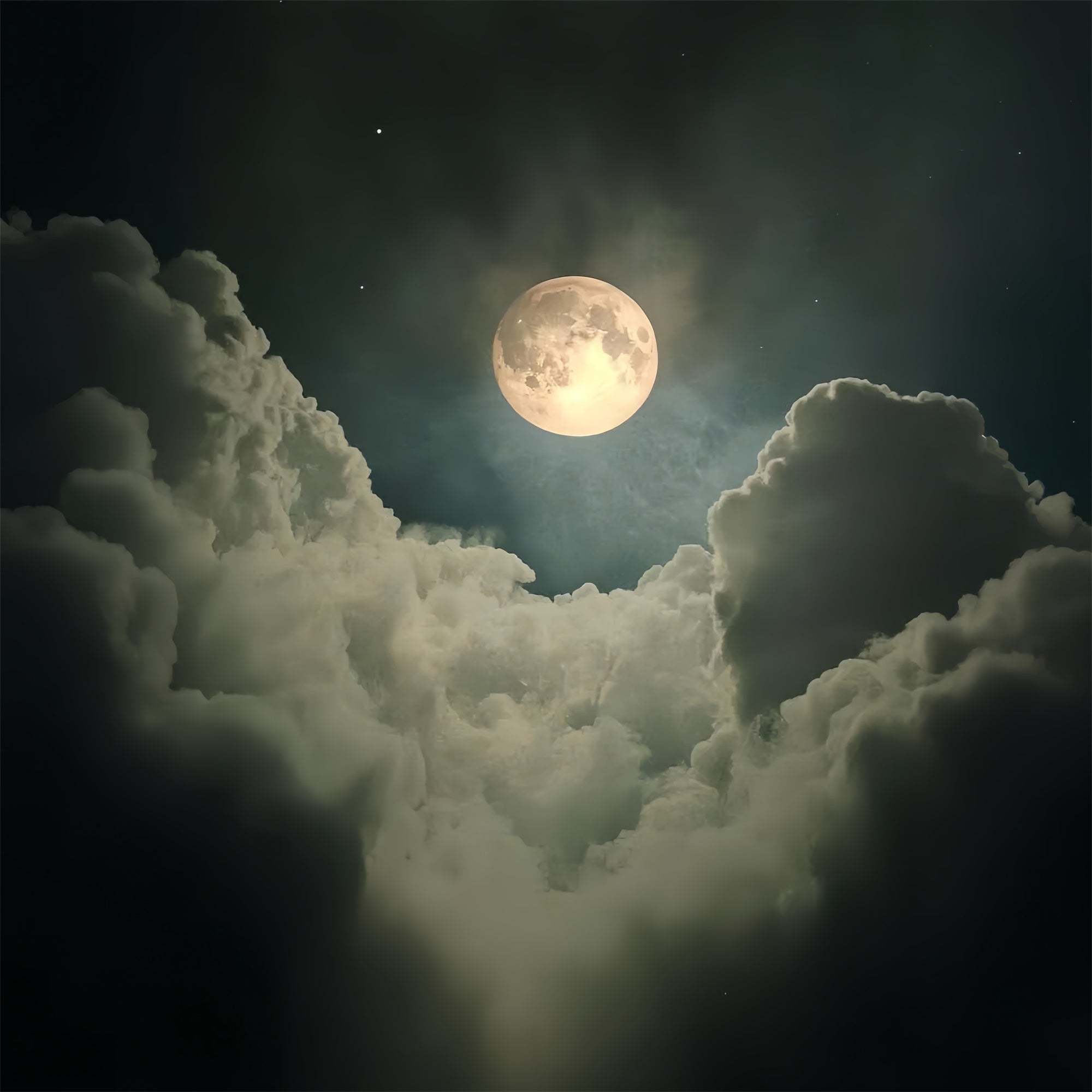 Backdrops For Portraits Moody Moonlit Clouds Backdrop UK CSH4-192