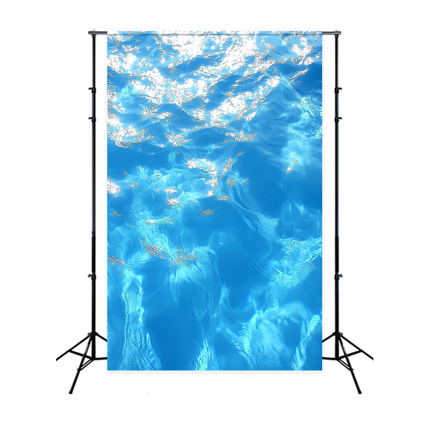 Backdrop Portrait Photography Shimmering Blue Water Backdrop UK CSH4-194