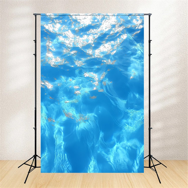 Backdrop Portrait Photography Shimmering Blue Water Backdrop UK CSH4-194