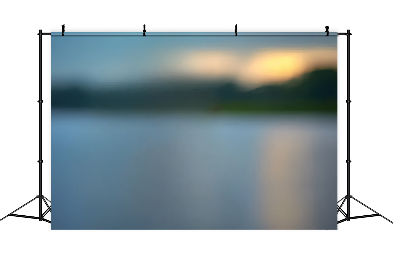 Portrait Photo Backdrop Twilight Reflection Hazy Lake Backdrop UK CSH4-200