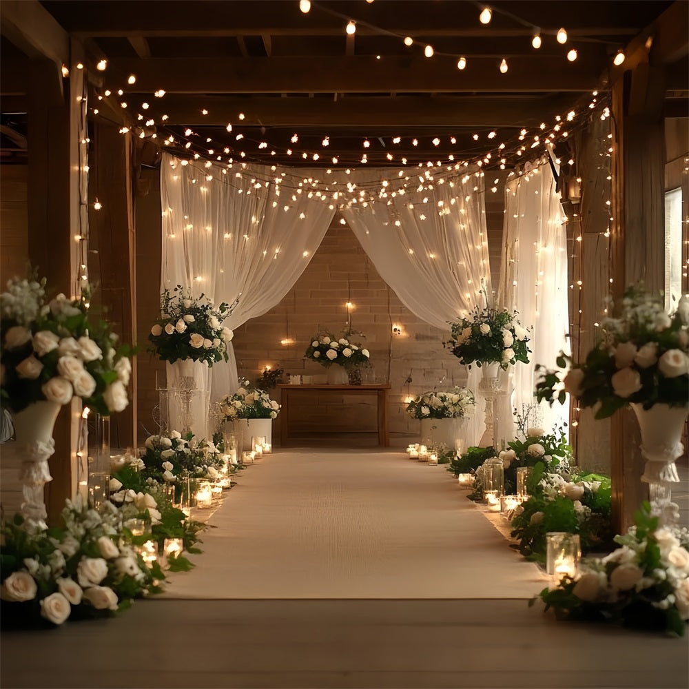 Boho Wedding Backdrop Farmhouse Barn Floral Backdrop UK CSH4-214