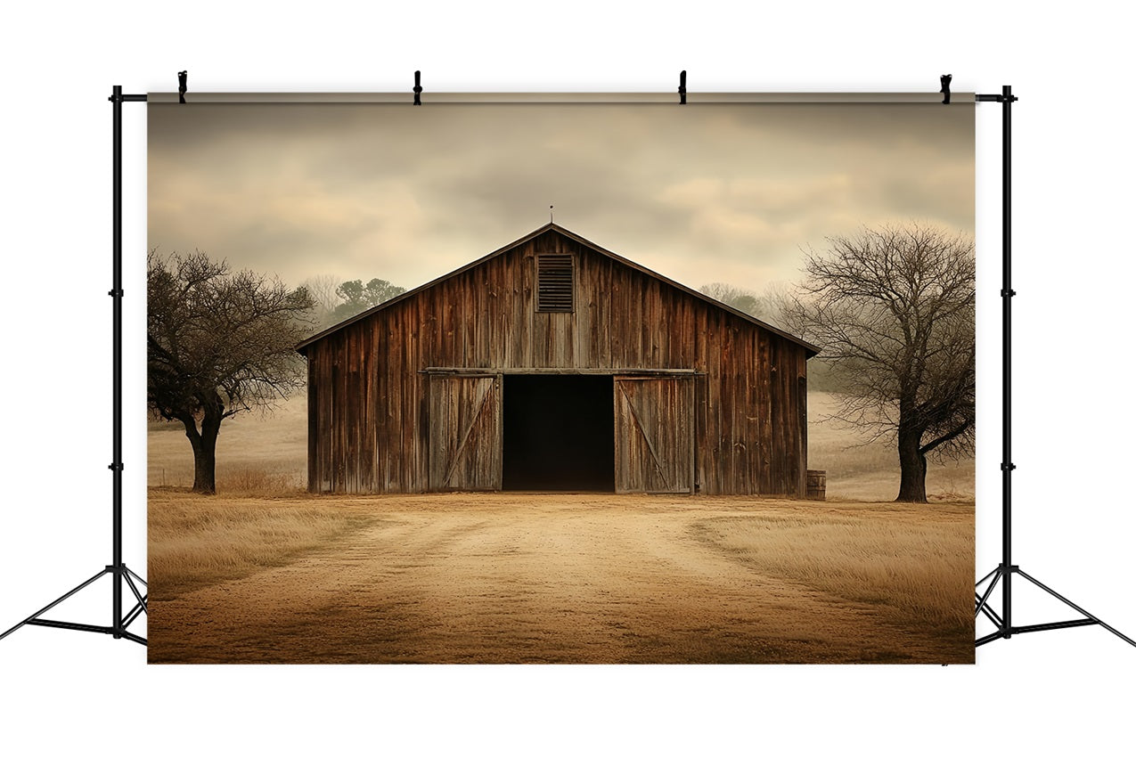 Barnyard Backdrop Old Farm Cloudy Skies Backdrop UK CSH4-219