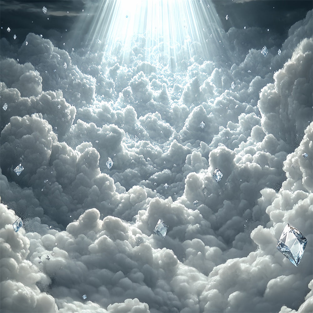Clouds Backdrop Mystical Cloud Floating Diamonds Backdrop UK CSH4-236
