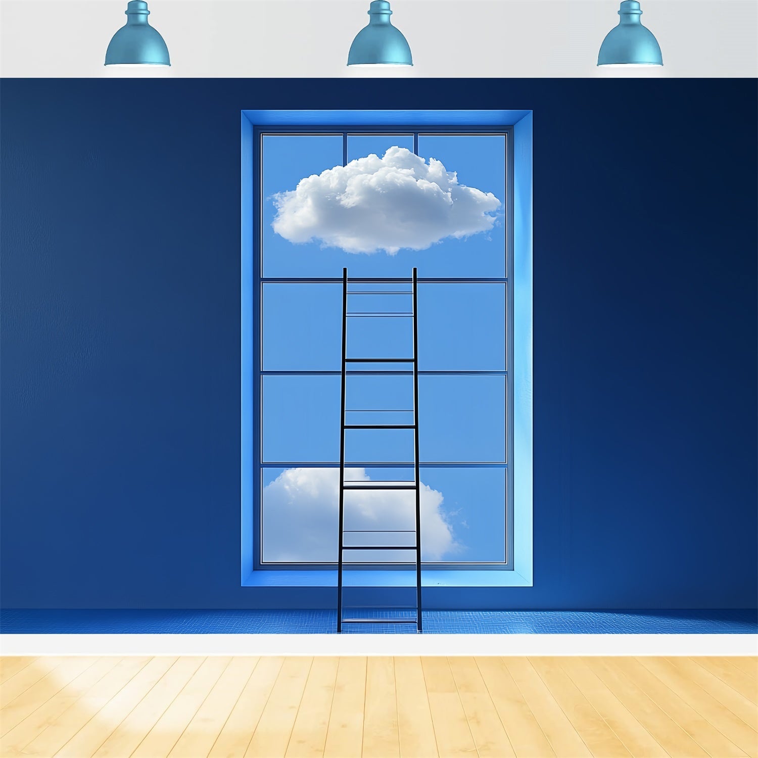 Sky Backdrop For Photography Calm Sky Puffy Cloud Backdrop UK CSH4-237