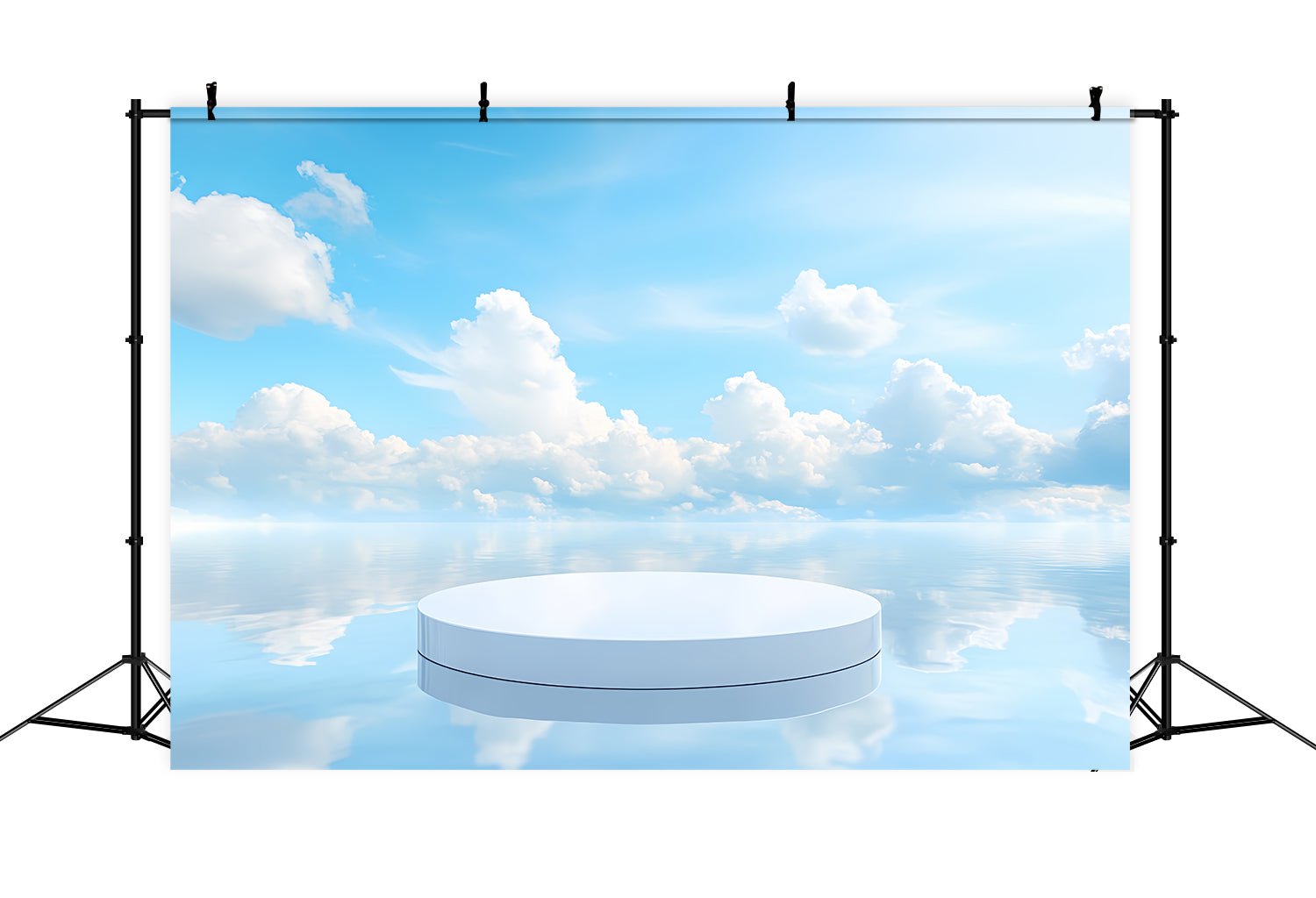 Ocean And Sky Backdrop Calm Ocean White Platform Backdrop UK CSH4-254