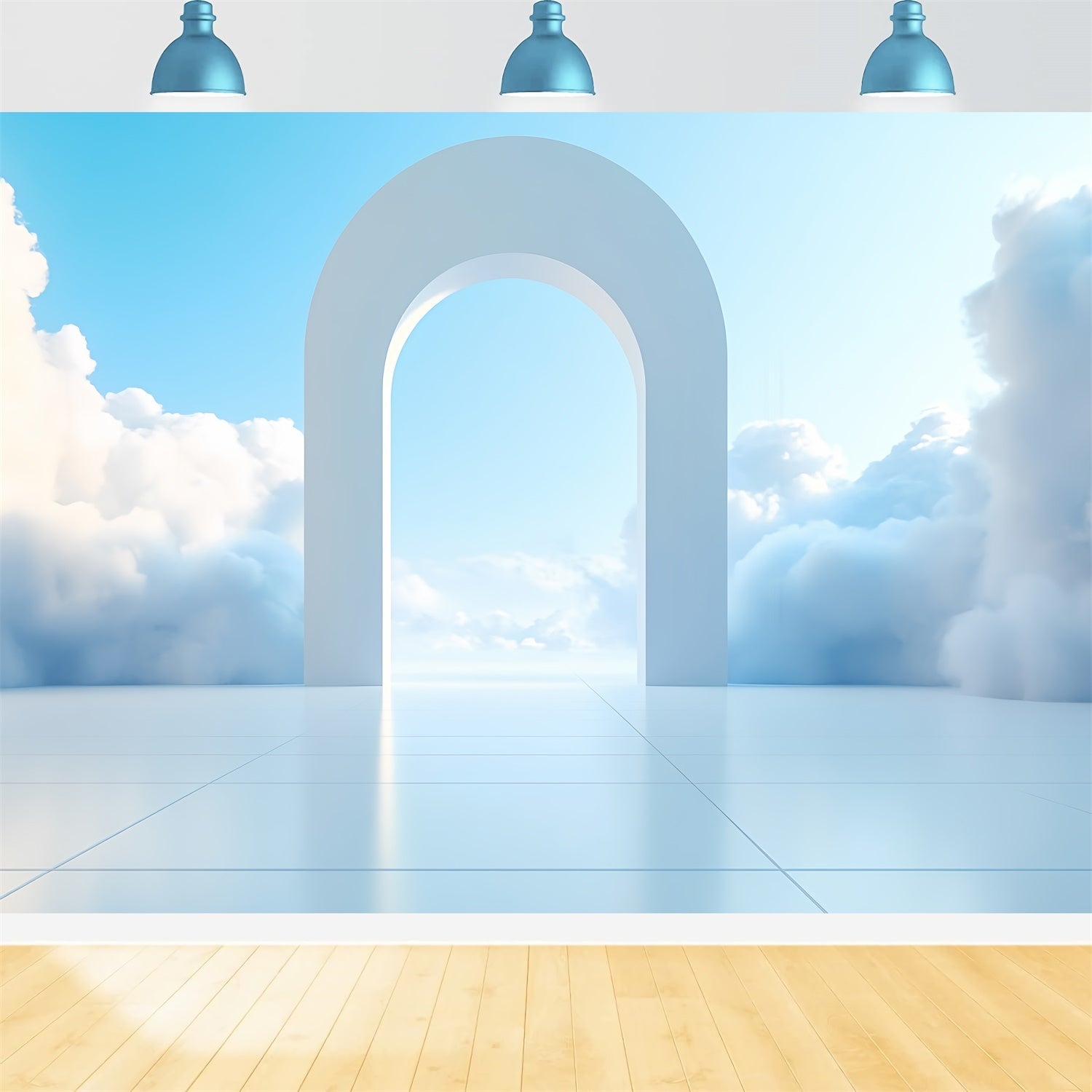 Blue Sky Backdrops Fantasy Sky Arch Cloud Backdrop UK CSH4-256