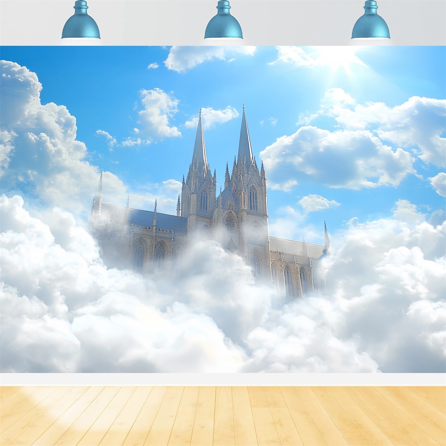 Sky And Cloud Backdrop Dreamy Sky Sacred Castle Backdrop UK CSH4-260