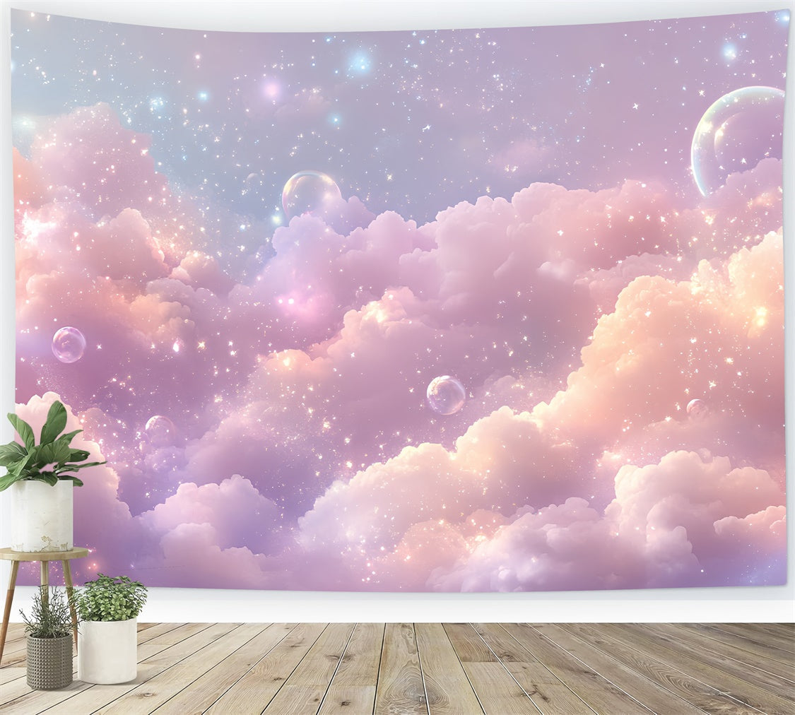 Sky Clouds Backdrop Sparkling Pastel Cloudscape Backdrop UK CSH4-262