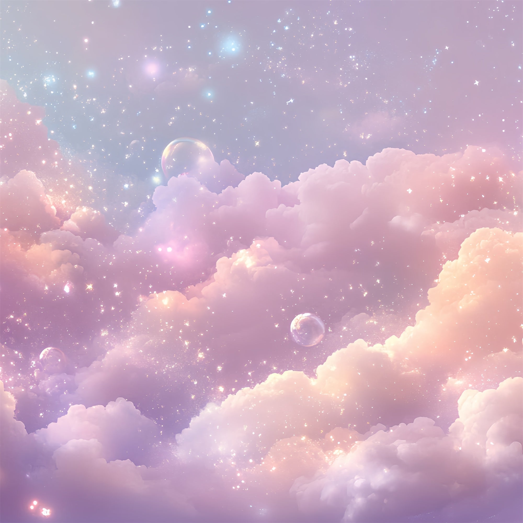 Sky Clouds Backdrop Sparkling Pastel Cloudscape Backdrop UK CSH4-262