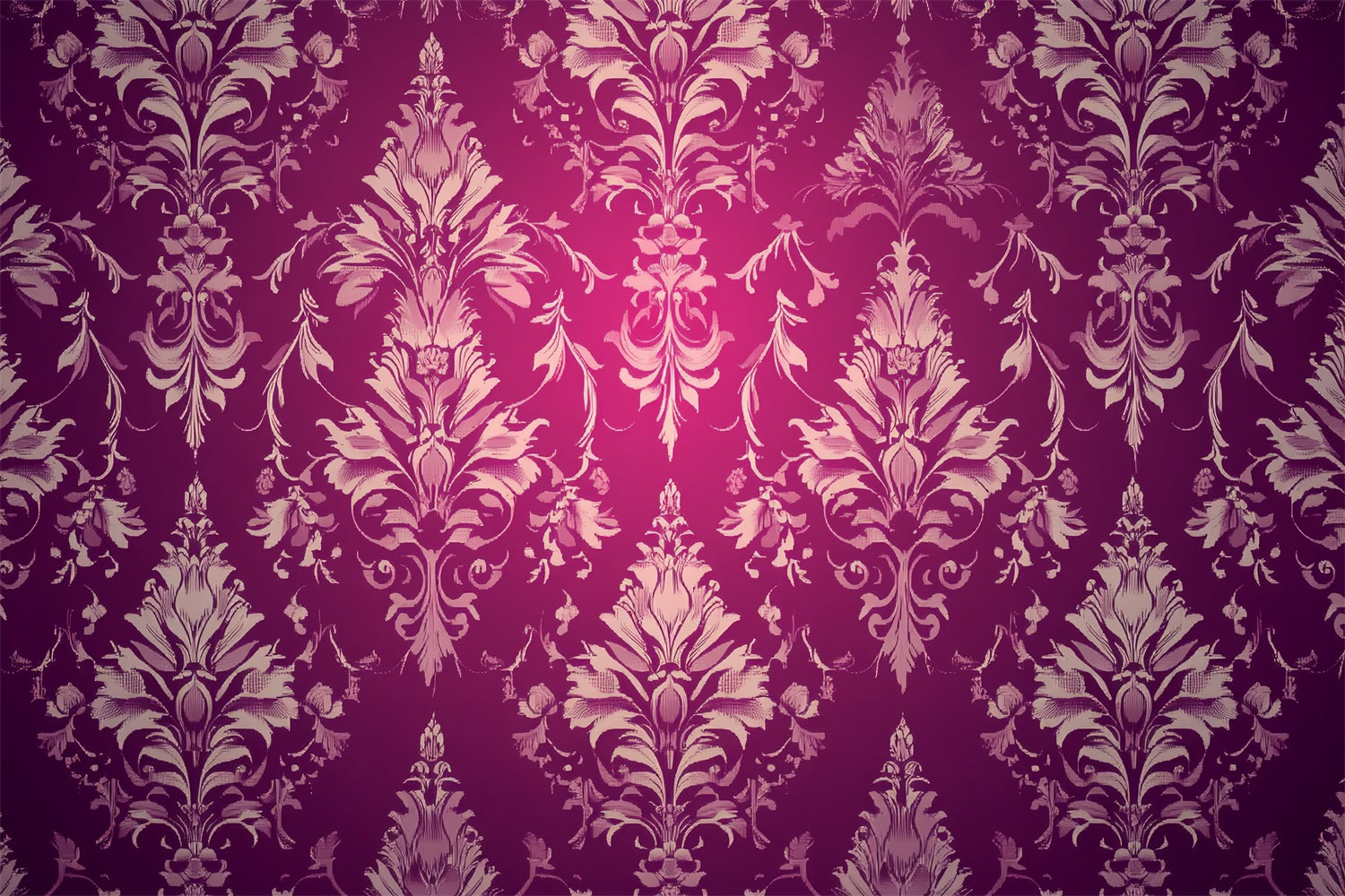 Backdrop Vintage Burgundy Damask Floral Pattern Backdrop UK CSH4-282