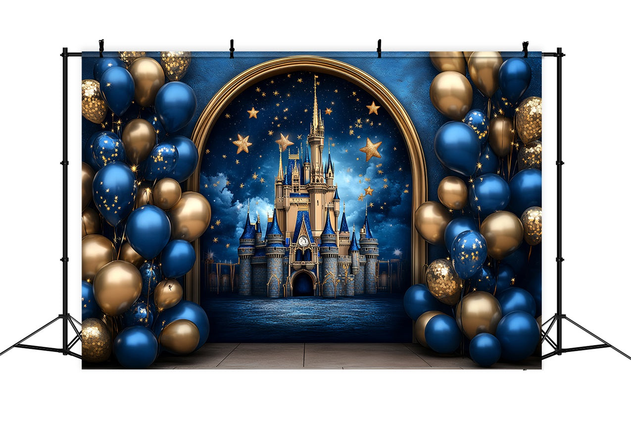 Castle Backdrops For Photography Starry Sky Balloons Backdrop UK CSH4-332