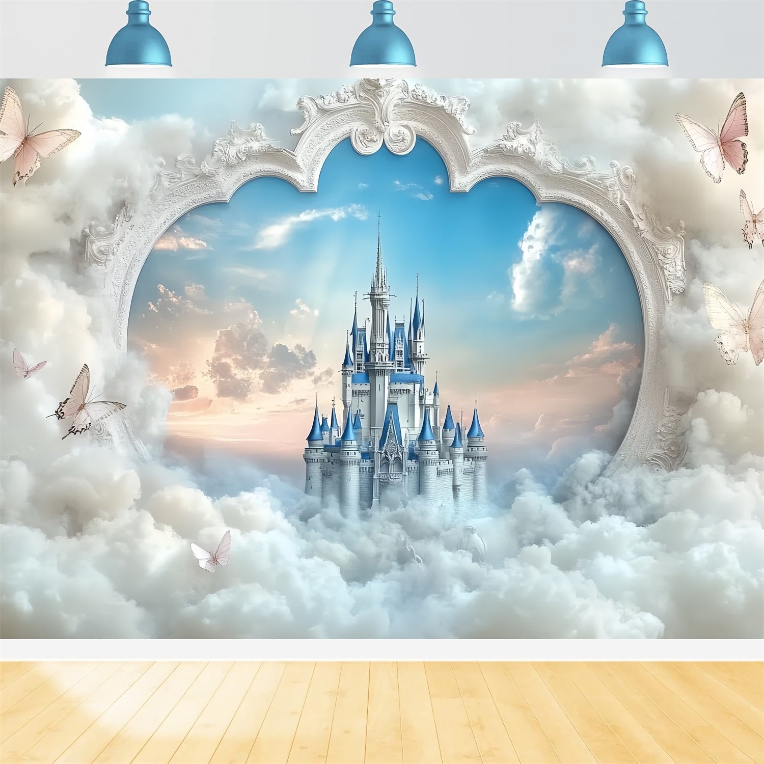 Castle Backdrops Heavenly Seen Heart Gate Backdrop UK CSH4-336