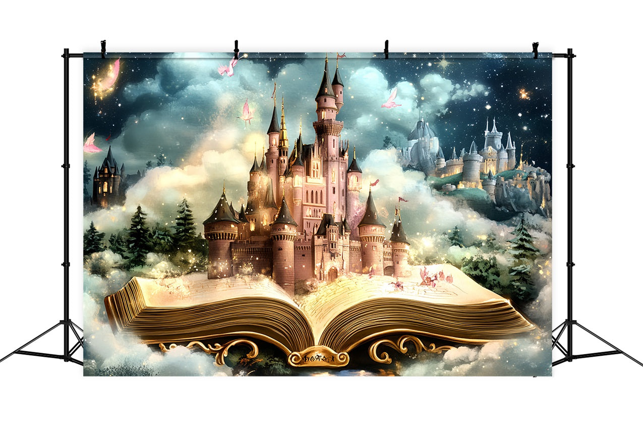 Castle Backdrops Magical Storybook Starlit Sky Backdrop UK CSH4-347
