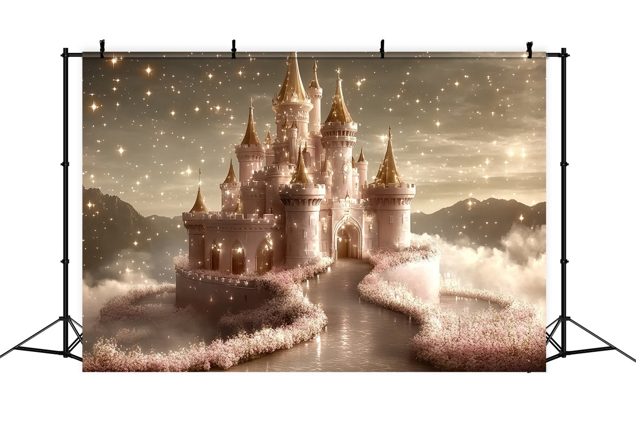 Castle Backdrop Royal Dream Glittering Clouds Backdrop UK CSH4-349