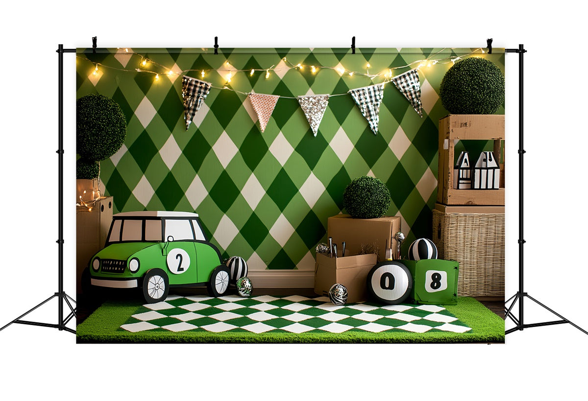 Sports Photography Backdrops Mini Racer Diamond Wall Backdrop UK CSH4-375