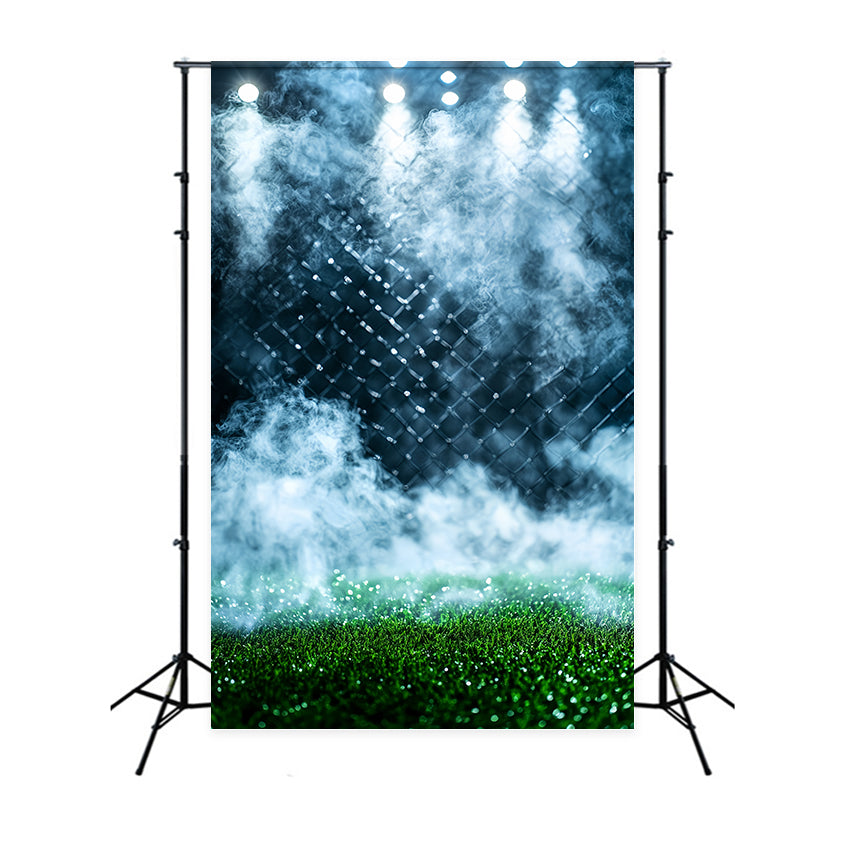 Sports Backdrop Ideas Smoky Sports Field Fence Backdrop UK CSH4-377