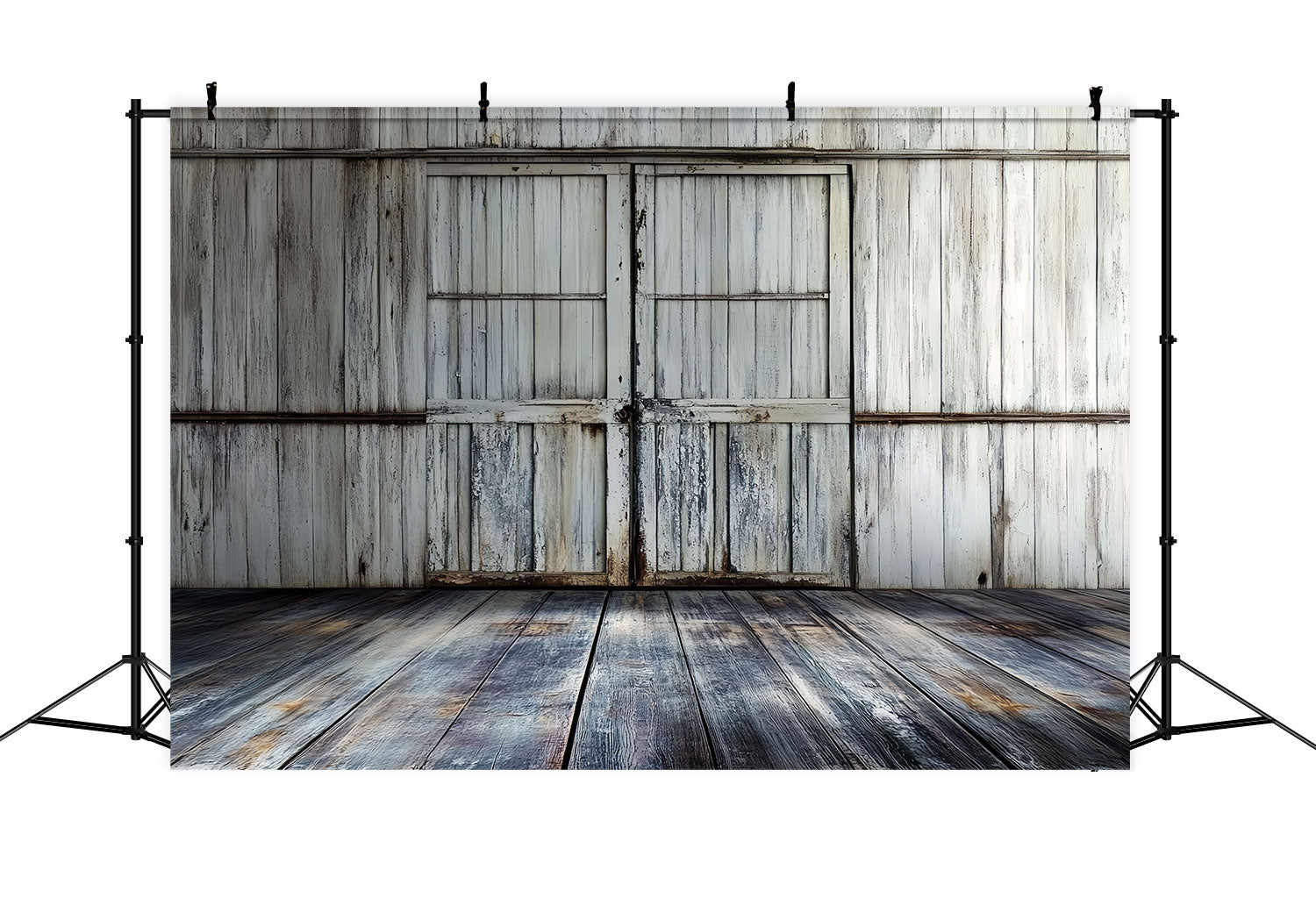 Retro Backdrops Rustic Farmhouse Barn Door Vintage Backdrops UK CSH4-396