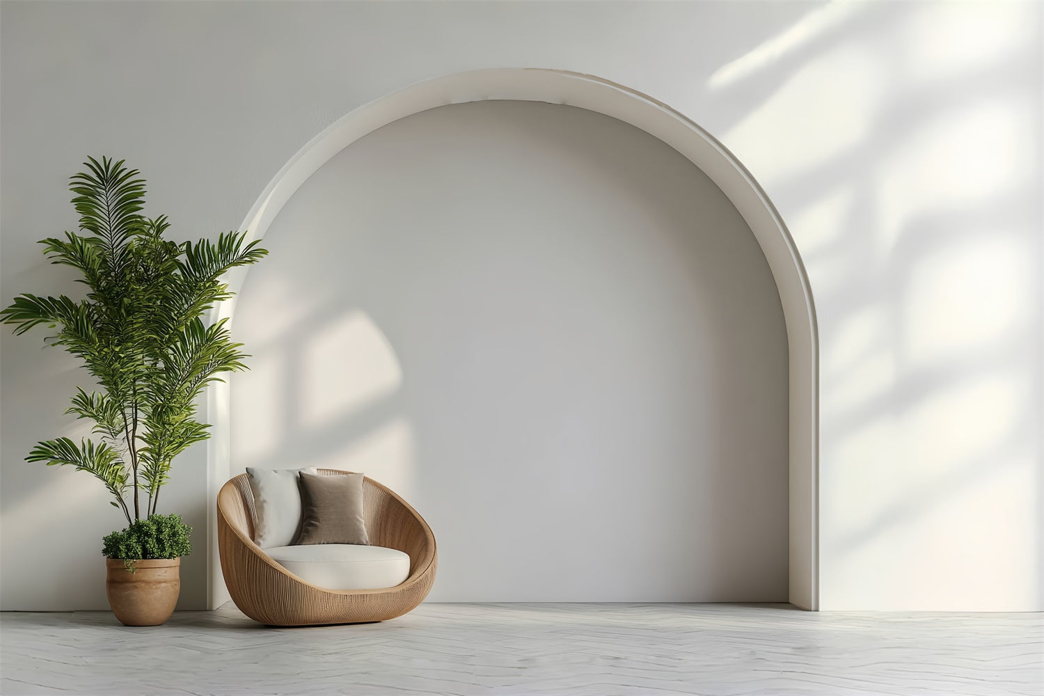 Architecture Backdrop Soft White Modern Archway Backdrop UK CSH4-417