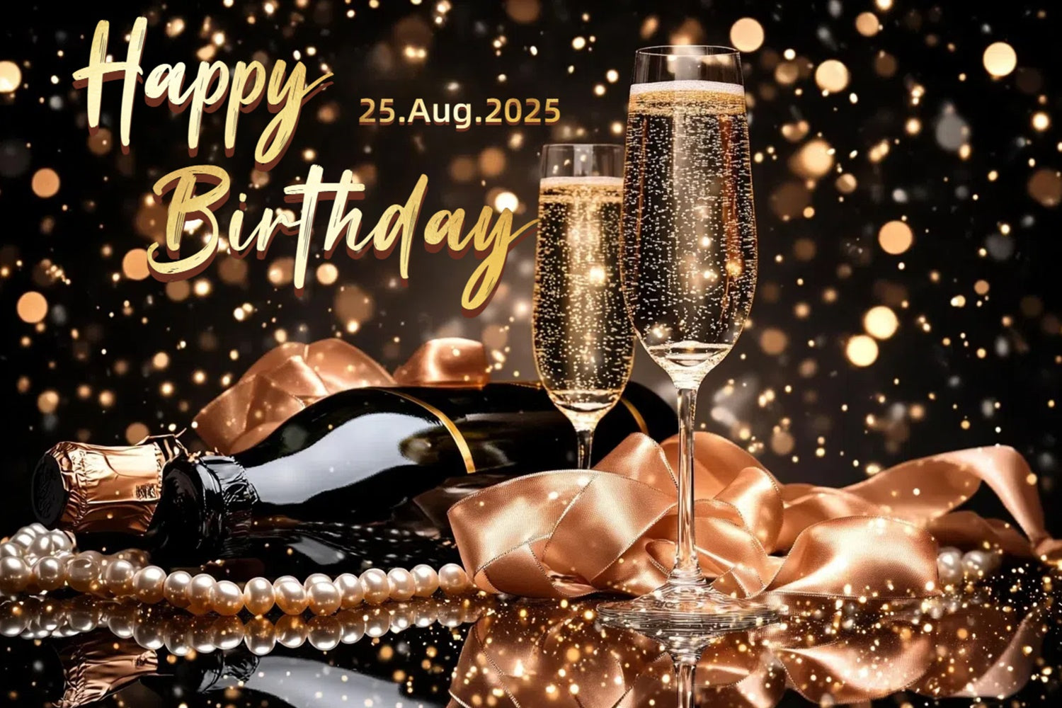 Custom Backdrops For Birthdays Elegant Pearl Champagne Backdrop UK CSH4-48