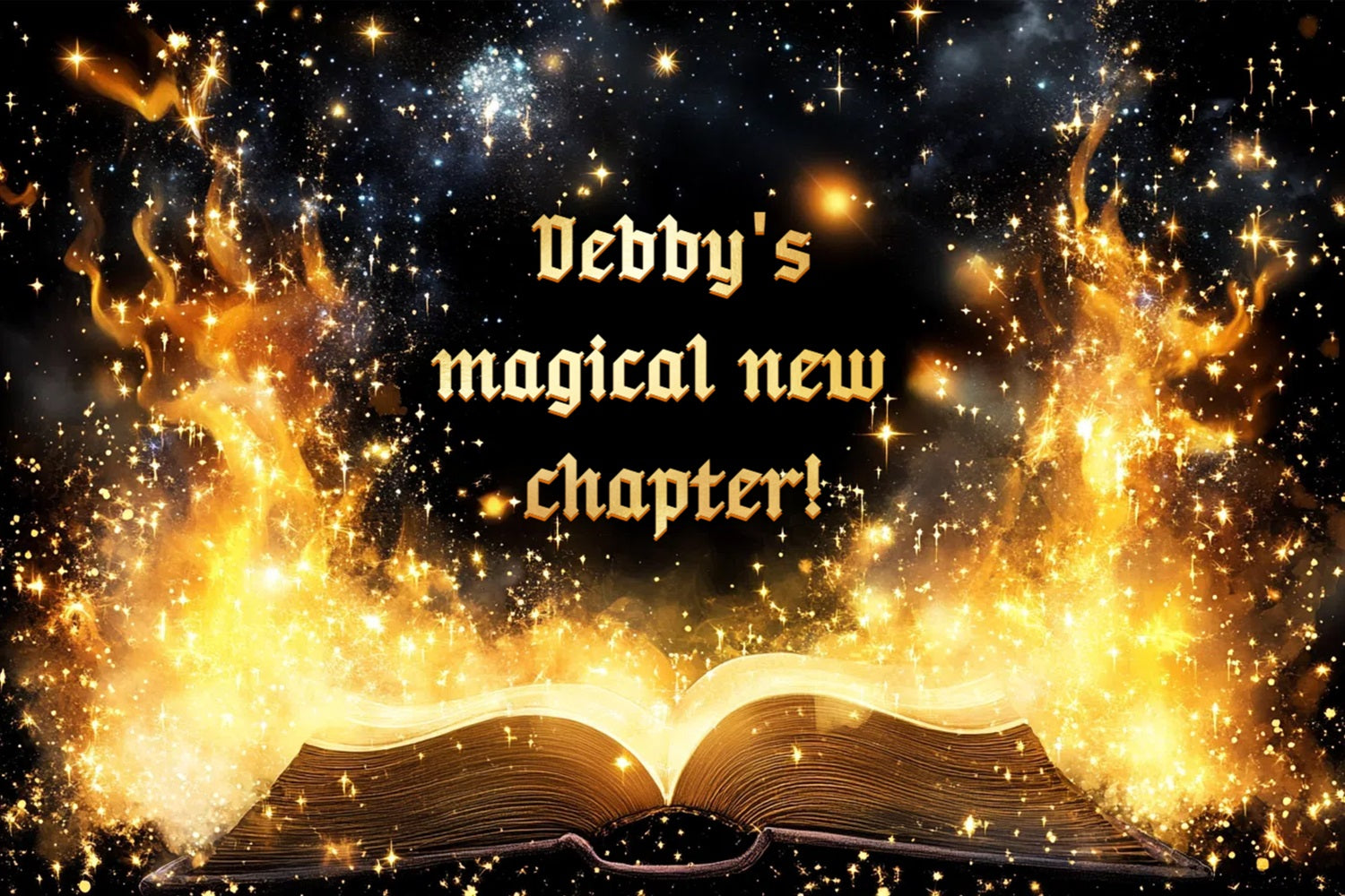 Customized Backdrop For Birthday Magical Book Glow Backdrop UK CSH4-62