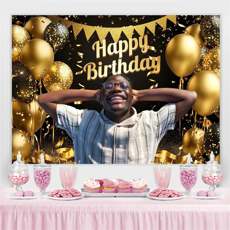 Personalized Birthday Backdrop Balloon Party Backdrop UK CSH4-68
