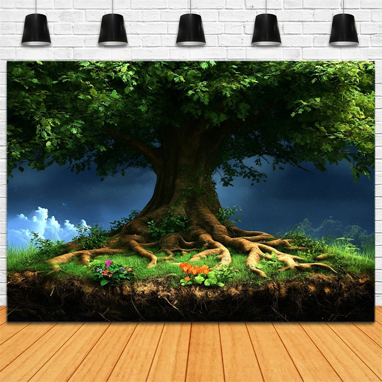 Forest Photo Backdrop Majestic Tree Canopy Fantasy Backdrop UK CSH4-96